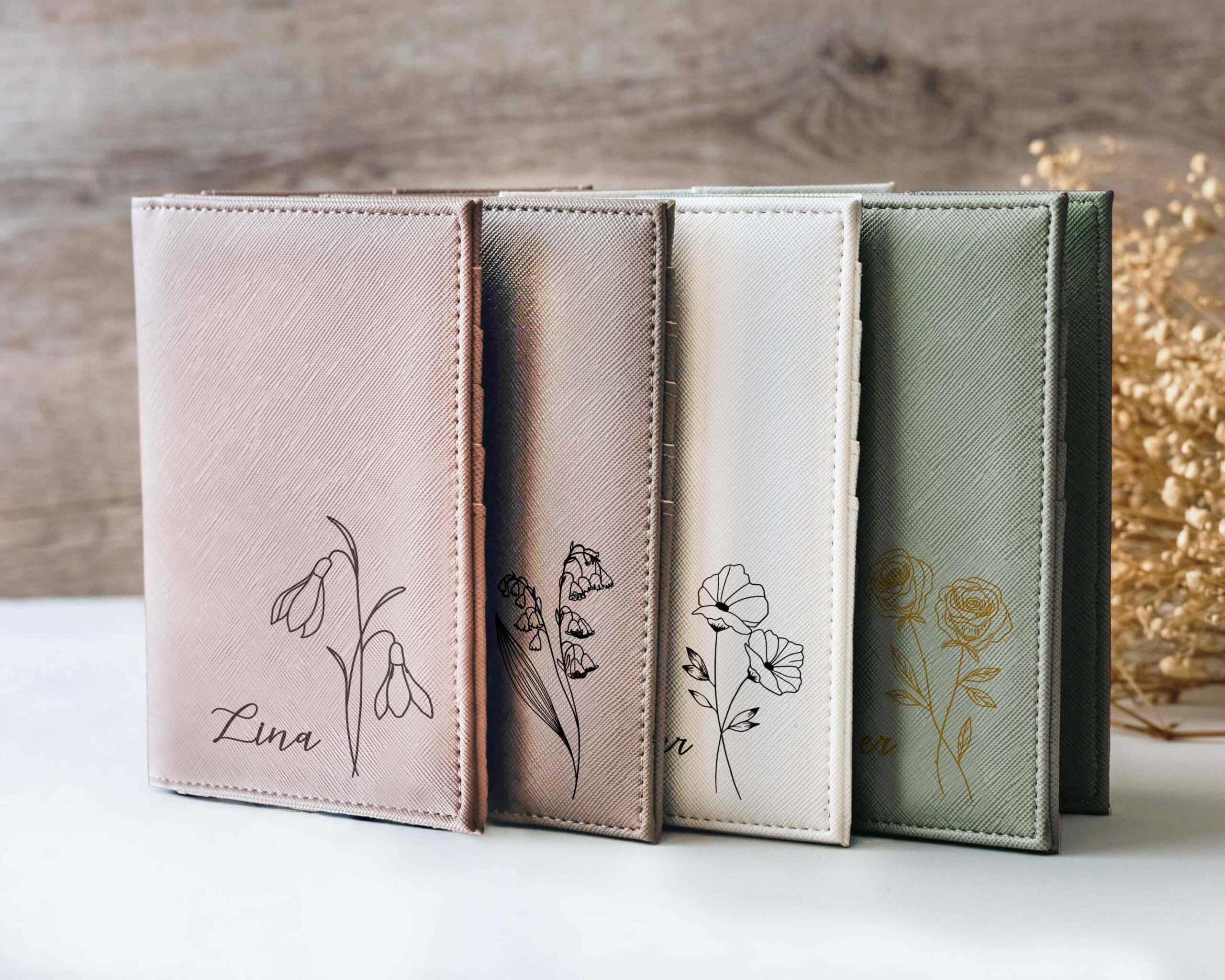 Birth Flower Passport Holder, Luggage Tag, Personalized Leather Passport Cover, Bridesmaid Gifts, Mother’s Day Gift for Women Birth Flower Passport Holder, Luggage Tag, Personalized Leather Passport Cover, Bridesmaid Gifts, Mother’s Day Gift for Women