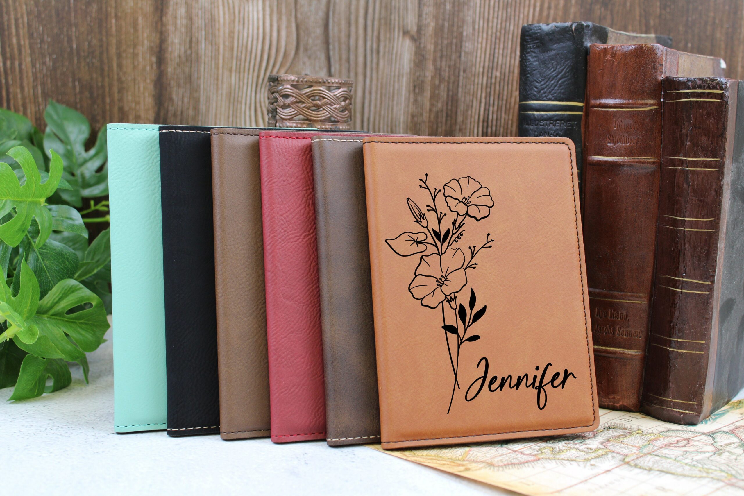 Customized Birth Flower Leather Passport Holder, Personalized Passport Case, Gift for Wife, Travel Matching Gift, Passport Cover for Women, Mother’s Day Gift Customized Birth Flower Leather Passport Holder, Personalized Passport Case, Gift for Wife, Travel Matching Gift, Passport Cover for Women, Mother’s Day Gift