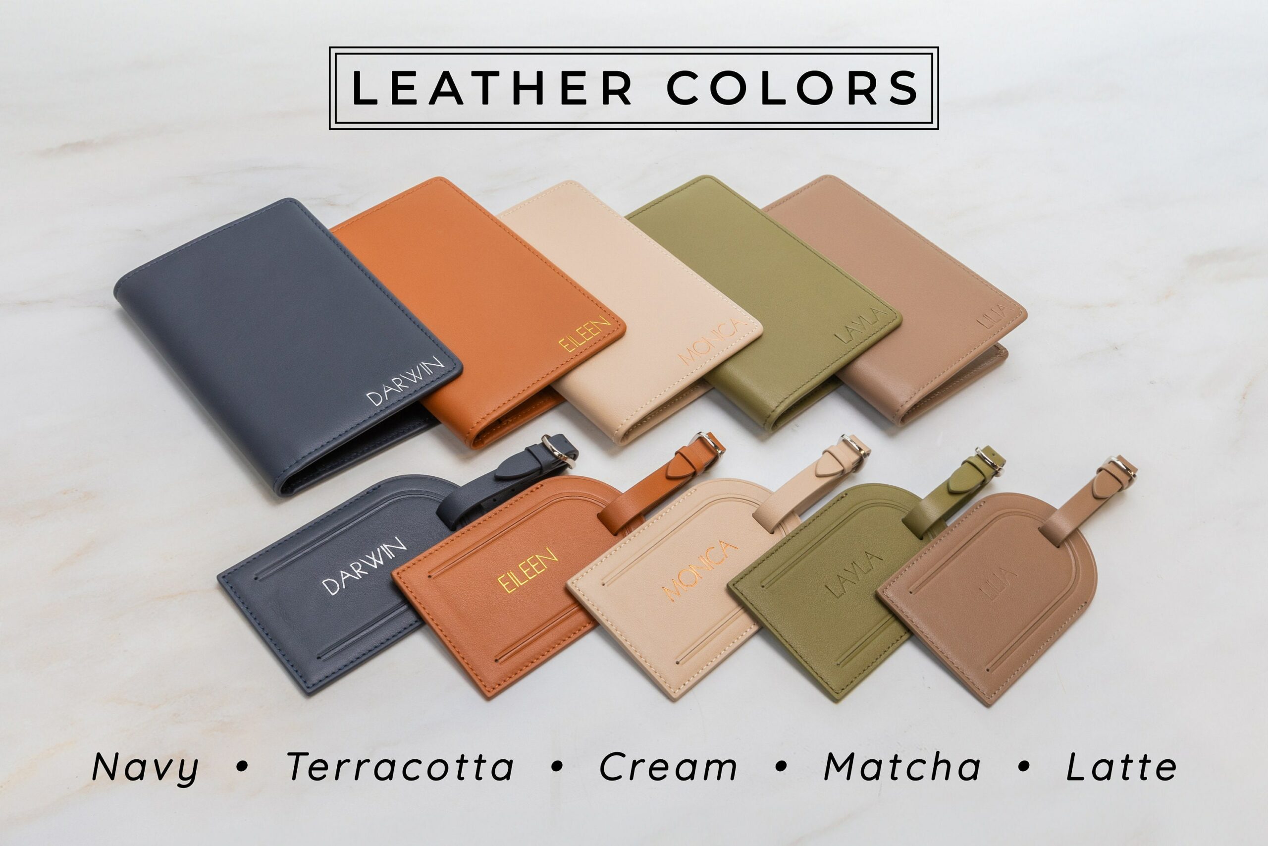 Embossed Leather Passport Holder, Embossed Luggage Tag Set, Travel Card Wallet, 3rd Wedding Anniversary Gift, Custom Gift for Family Embossed Leather Passport Holder, Embossed Luggage Tag Set, Travel Card Wallet, 3rd Wedding Anniversary Gift, Custom Gift for Family