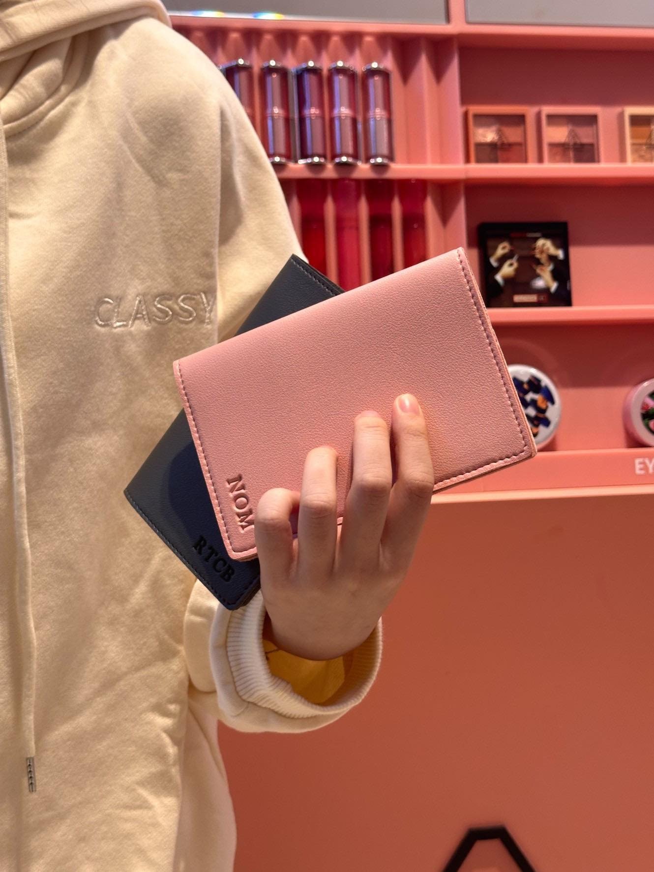 Embossed Name, Passport Holder, Luggage Tag, Name Card Holder, Personalized Gifts, 18 Colors, Wedding Favors, Party Favors