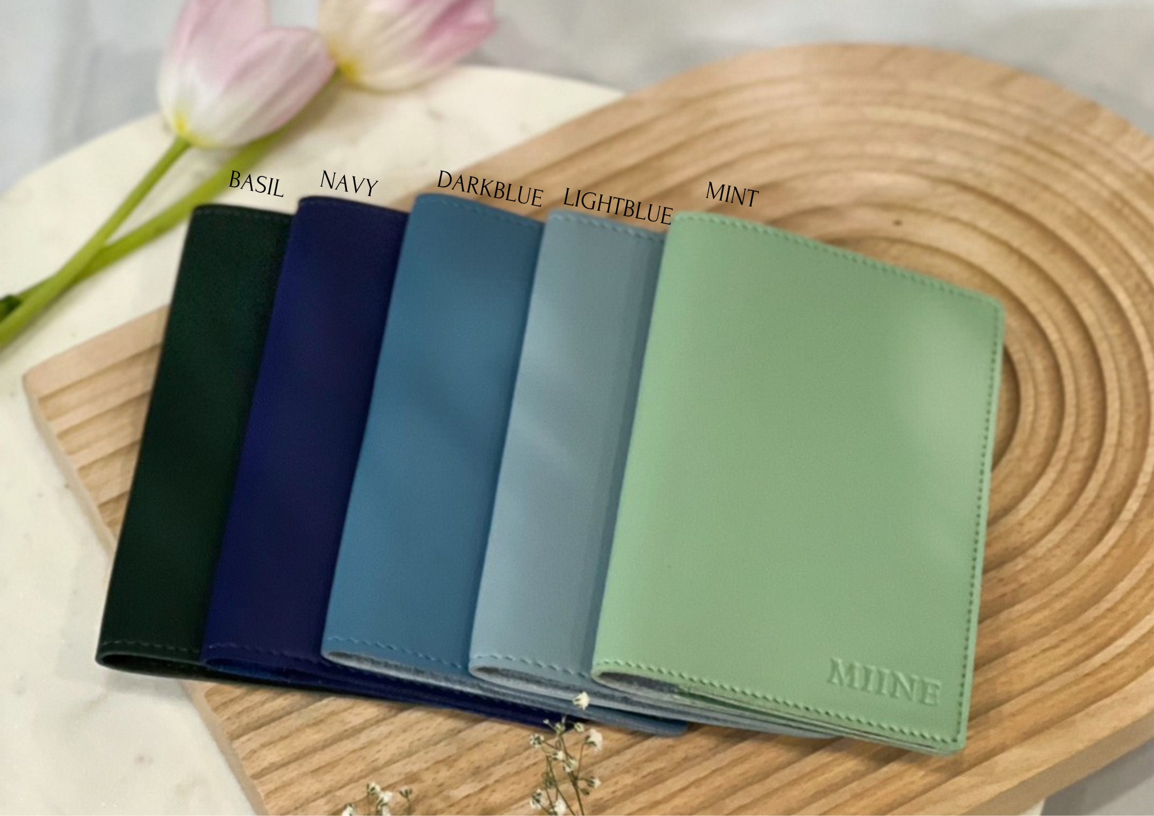 Embossed Name, Passport Holder, Luggage Tag, Name Card Holder, Personalized Gifts, 18 Colors, Wedding Favors, Party Favors