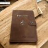 Genuine leather custom passport case XMAS passport cover embossing PU leather gift travel gift travel passport cover monogrammed Holiday 4