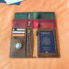 Leather AirTag Passport Holder Personalized Leather Passport Cover Custom Passport Case Travel Documents Organizer Protector Travel Gift 4