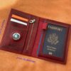 Leather AirTag Passport Holder Personalized Leather Passport Cover Custom Passport Case Travel Documents Organizer Protector Travel Gift 6