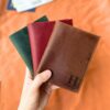 Leather AirTag Passport Holder Personalized Leather Passport Cover Custom Passport Case Travel Documents Organizer Protector Travel Gift 8