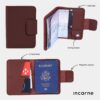 Minimalist leather passport holder Wholesale passport sleeve with AirTag holder Passport leather case with AirTag Gifts for Colleagues 4
