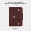 Minimalist leather passport holder Wholesale passport sleeve with AirTag holder Passport leather case with AirTag Gifts for Colleagues 9