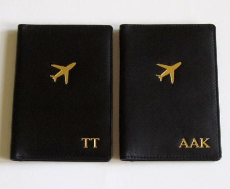 Passport Holder and Luggage Tag Set, Personalized Leather Travel Wallet, Custom Passport Cover, Wedding Gift, Mother’s Day Travel Gift