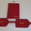 Monogrammed RFID Passport Holder and Luggage Tags Leather Passport Wallet Travel Set Mothers Day Gift Travel Wallet Wedding Gift 4
