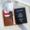 Personalized Leather Passport Holder Leather Passport Cover with Customization Option Passport Case Genuine Leather Passport Wallet 8 1