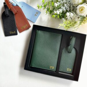 Personalized Luggage Tag, Personalized Passport Holder, Passport Cover&Luggage Tag, Custom Travel Gift Set for Him Her, Travel Suitcase Tag 1852310391 3984