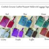 Personalized Passport Cover Luggage Tag Cowhide Genuine Leather Passport Holder Leather Luggage Tags custom Travelling gift Bridesmaid 4