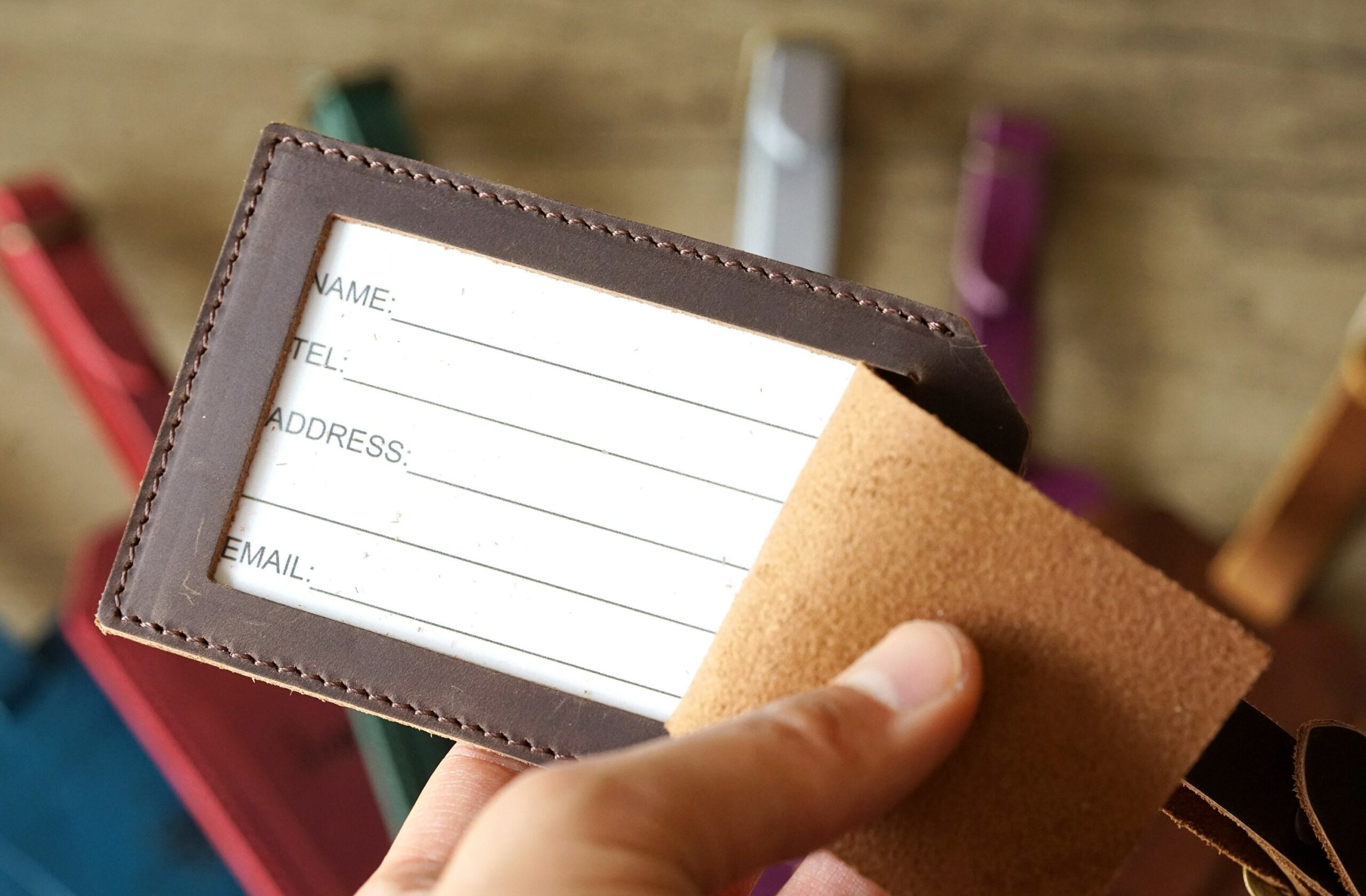 Personalized Passport Cover & Luggage Tag, Cowhide Genuine Leather Passport Holder, Leather Luggage Tags, custom Travelling gift, Bridesmaid 1262537465