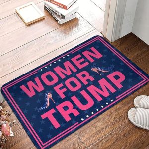 Women For Trump 2024 Doormat MAGA Merch Support Trump For President Entrance Mat Indoor